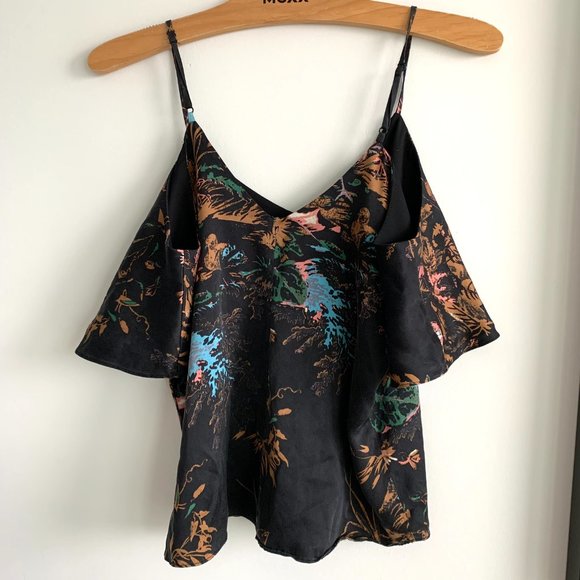 Aritzia Wilfred Shoulder Cut Out Top | Draveil Blouse | Size XXS - Picture 6 of 6